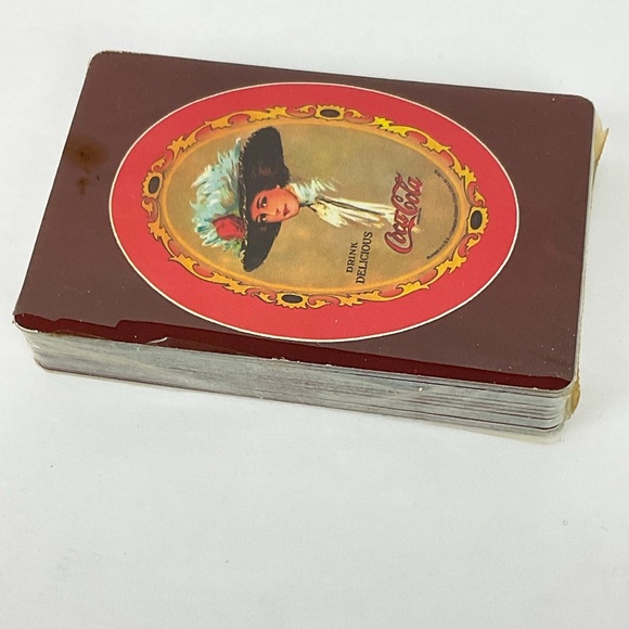 Vintage 70s Classic Coca Cola double deck playing cards, never used complete set - Picture 4 of 5